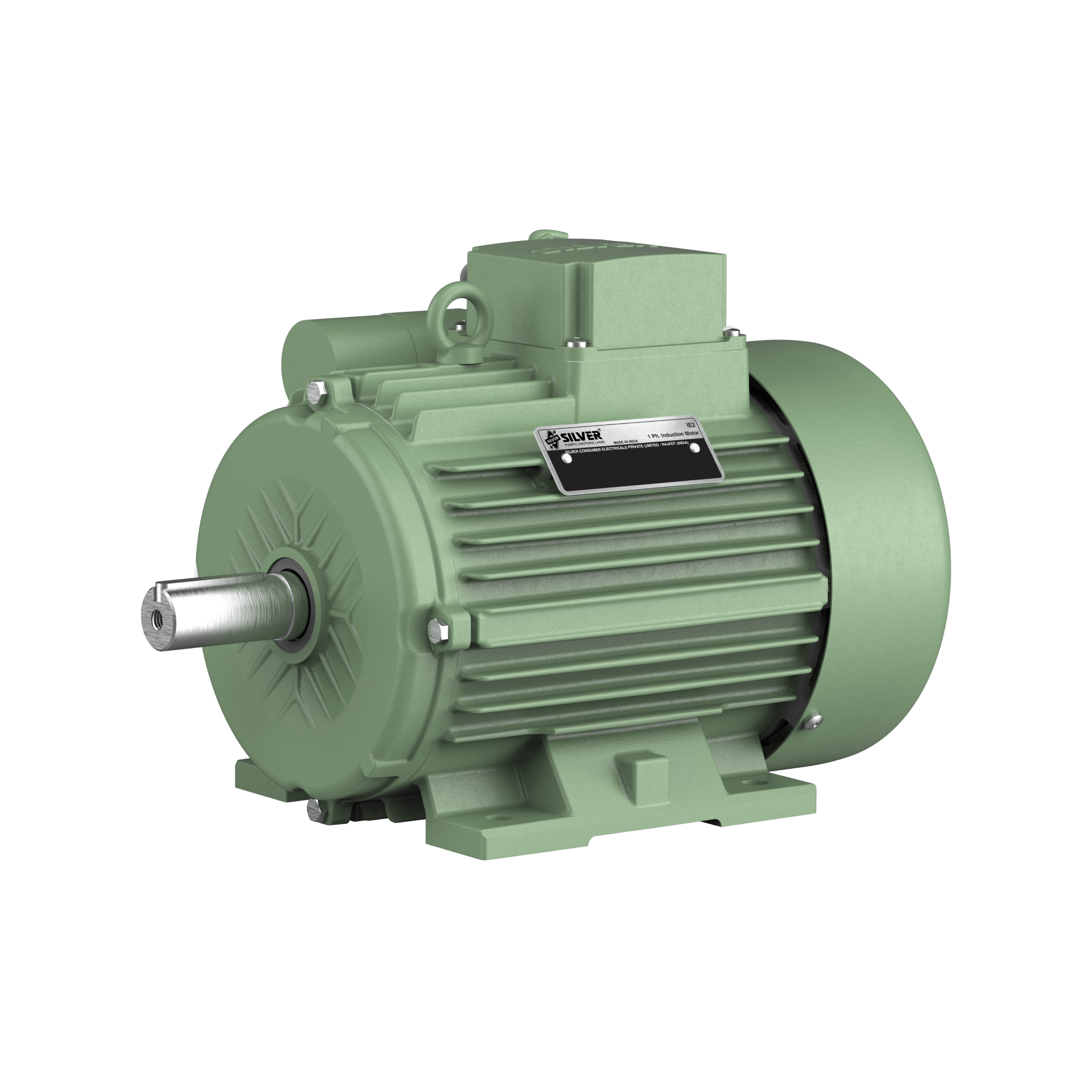 1.00HP SINGLE PHASE INDUCTION MOTOR - IM0CI1.004P1B3F - SILVER